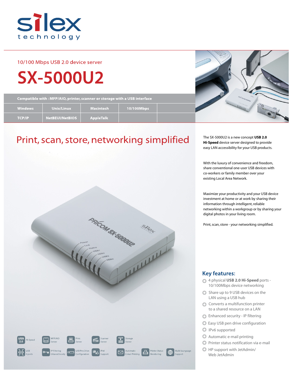 Silex technology Silex SX-5000U2 User Manual | 2 pages