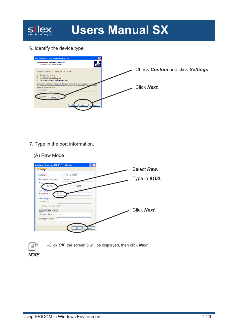 Users manual sx | Silex technology Mini Print Server PRICOM SX-300U User Manual | Page 54 / 191