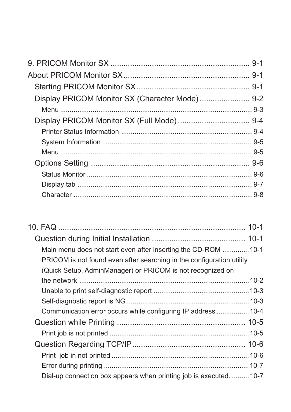 Users manual sx | Silex technology Mini Print Server PRICOM SX-300U User Manual | Page 7 / 191