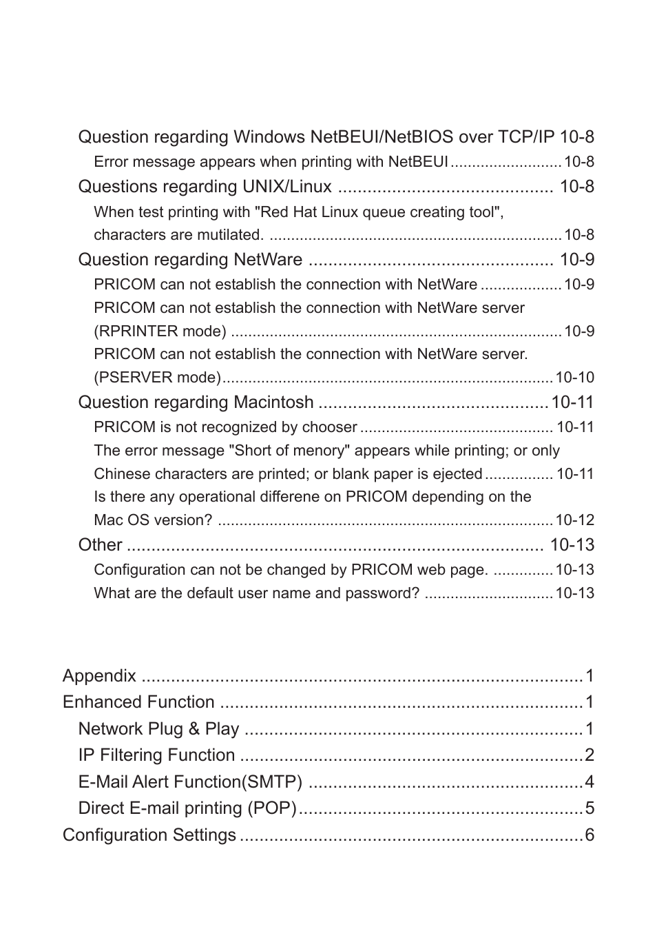 Users manual sx | Silex technology Mini Print Server PRICOM SX-300U User Manual | Page 8 / 191