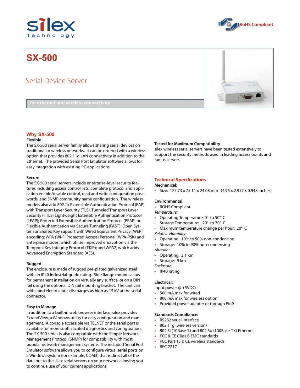 Silex technology Silex SX-500 User Manual | 2 pages