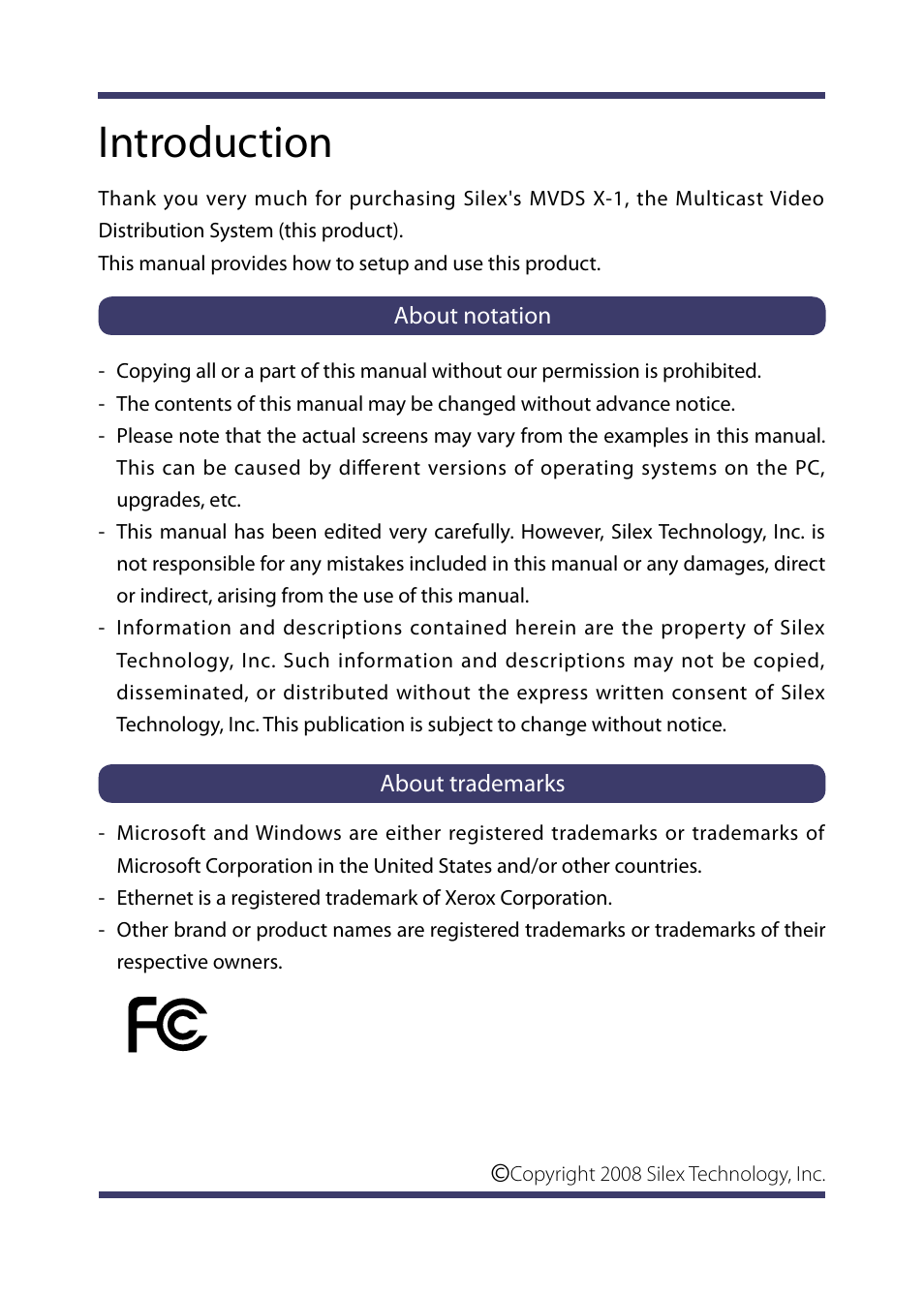 Introduction | Silex technology Multicast Video Distribution System MVDS X-1 User Manual | Page 3 / 76