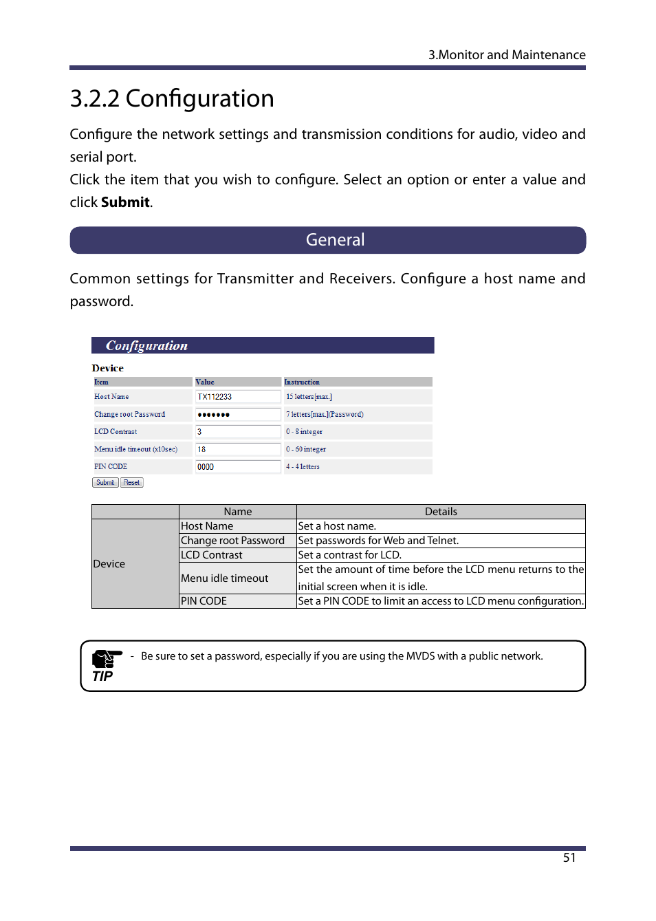 2 configuration, General | Silex technology Multicast Video Distribution System MVDS X-1 User Manual | Page 57 / 76