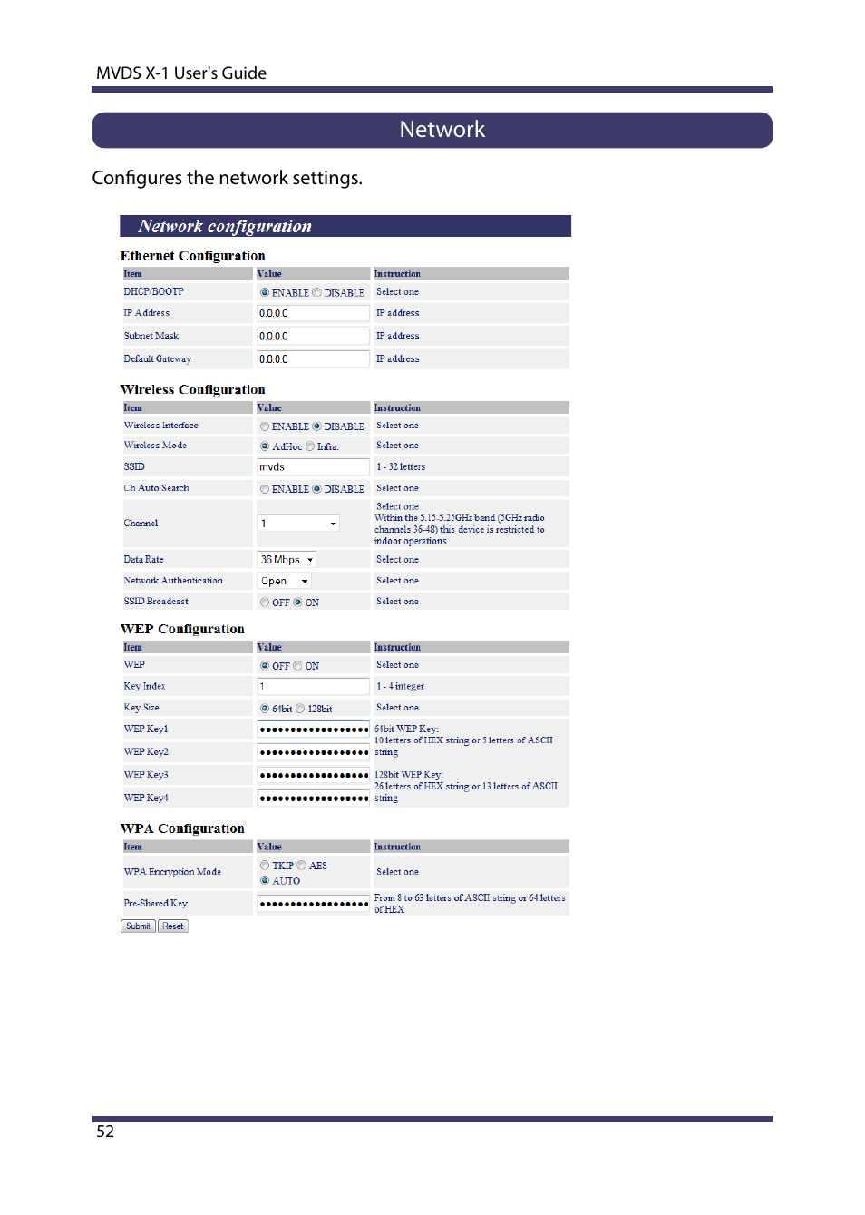 Network | Silex technology Multicast Video Distribution System MVDS X-1 User Manual | Page 58 / 76