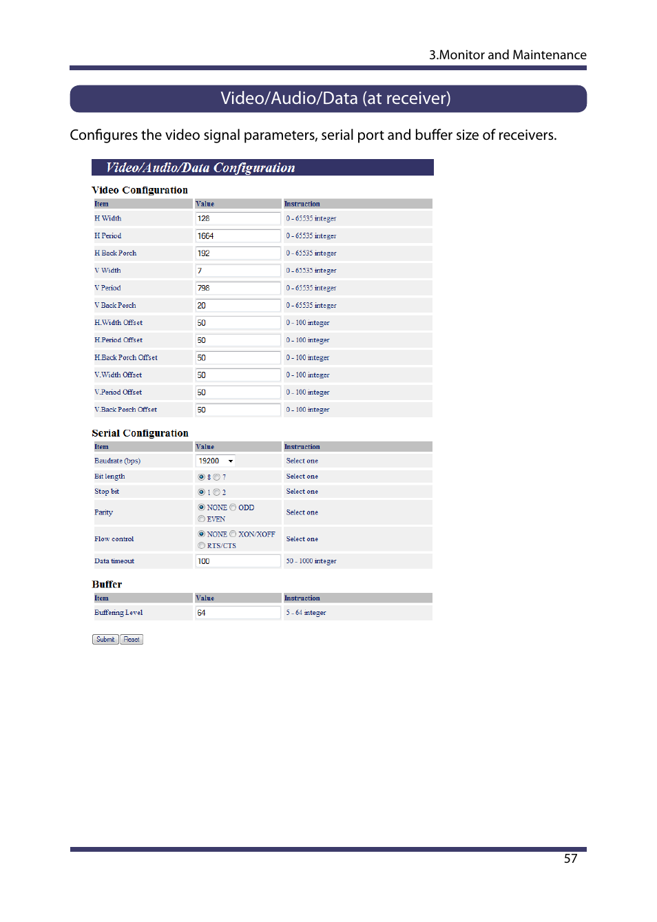 Video/audio/data (at receiver) | Silex technology Multicast Video Distribution System MVDS X-1 User Manual | Page 63 / 76