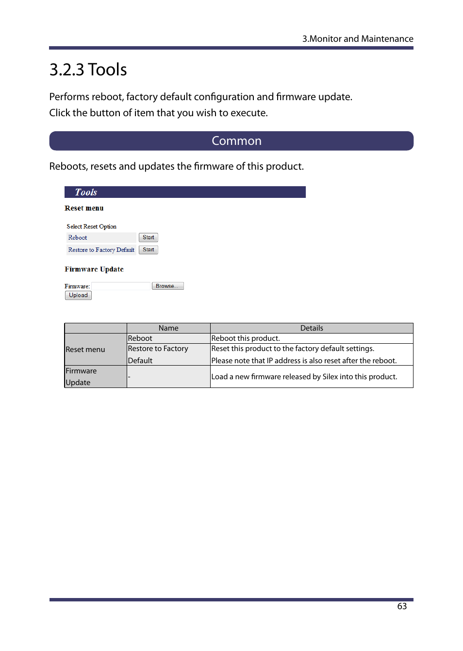 3 tools, Common | Silex technology Multicast Video Distribution System MVDS X-1 User Manual | Page 69 / 76
