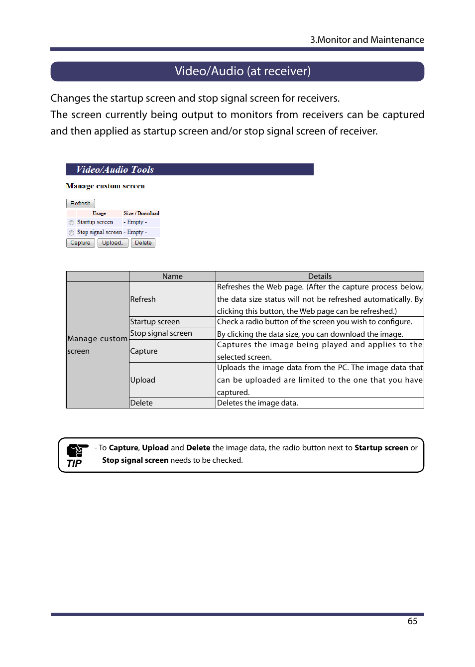 Video/audio (at receiver) | Silex technology Multicast Video Distribution System MVDS X-1 User Manual | Page 71 / 76