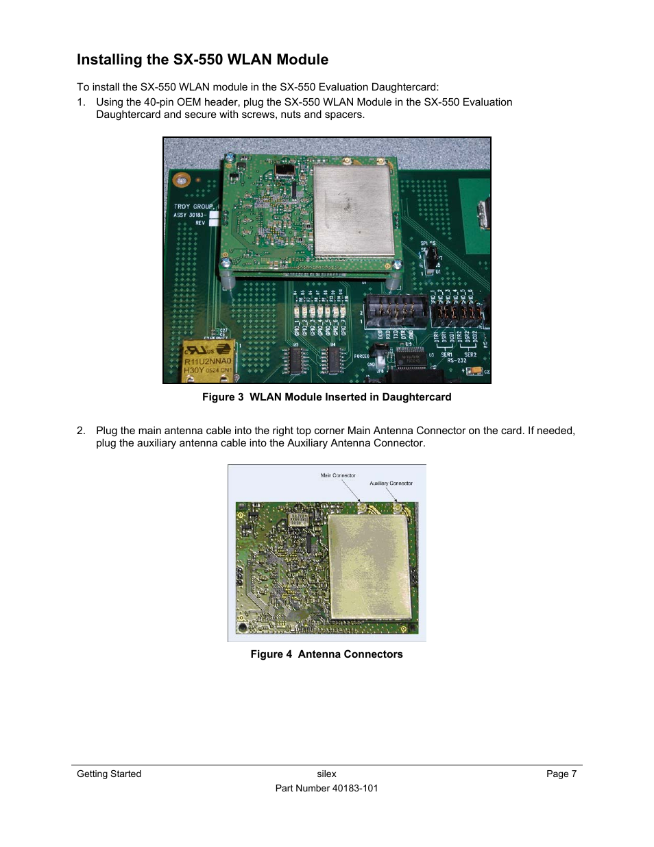 Installing the sx-550 wlan module | Silex technology WLAN MODULE SX-550 User Manual | Page 13 / 83