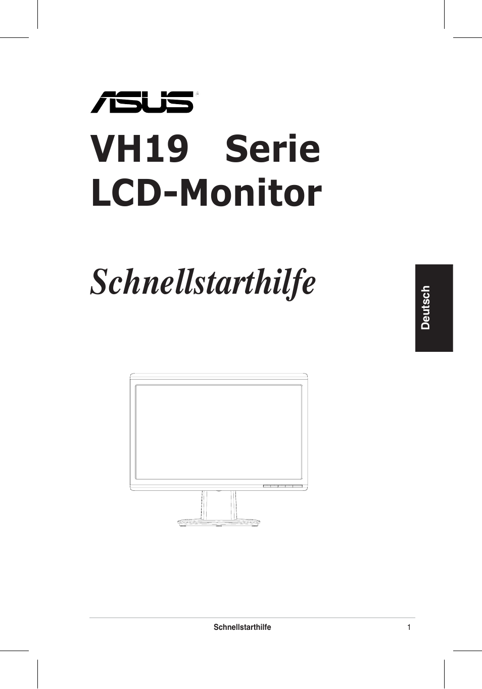 Vh196 serie lcd-monitor schnellstarthilfe | Asus VH196 Series User Manual | Page 13 / 157