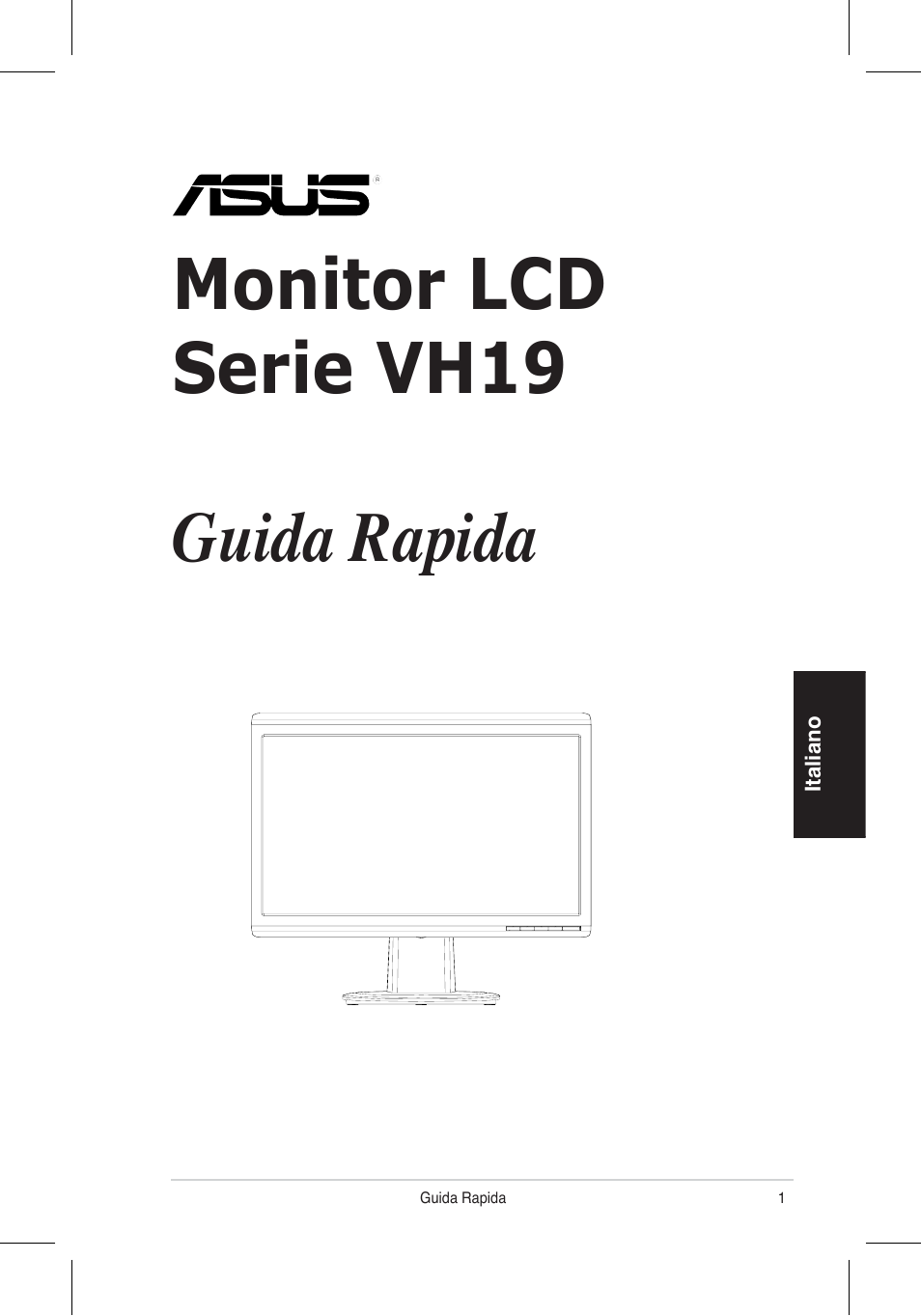 Monitor lcd serie vh196 guida rapida | Asus VH196 Series User Manual | Page 18 / 157