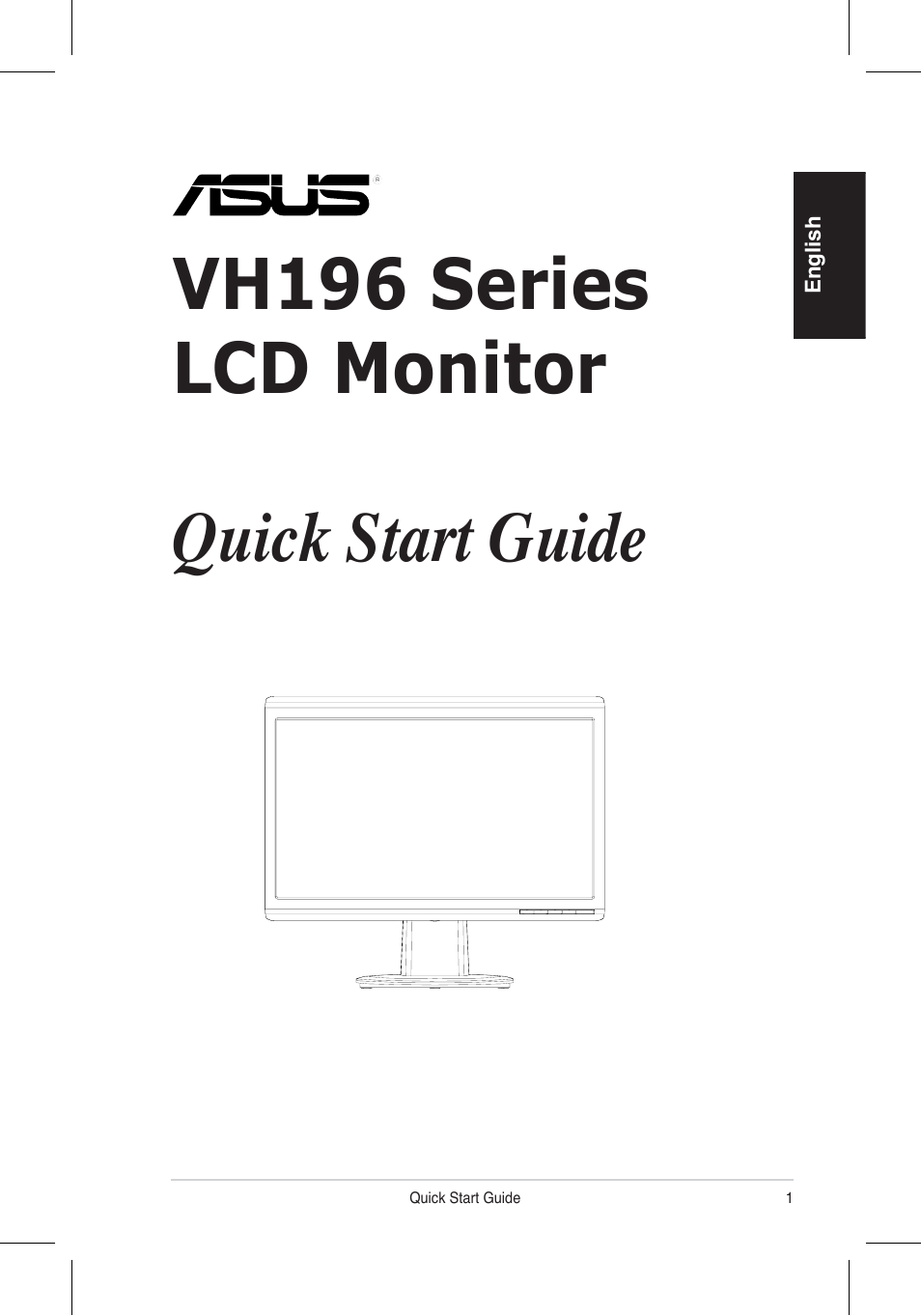 Vh196 series lcd monitor quick start guide | Asus VH196 Series User Manual | Page 3 / 157