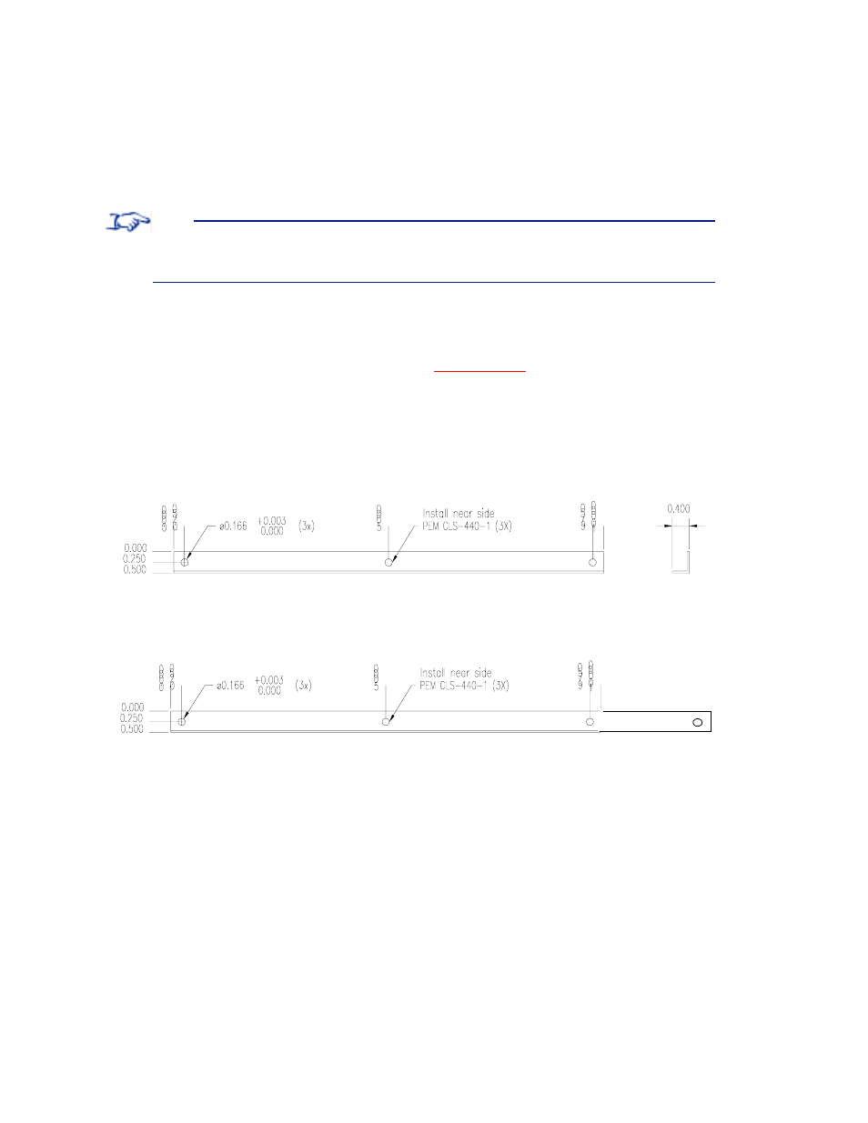 Figure 3: fabrication drawing of board stiffeners, Requirements | Synopsys 640-pin Generic Device Adapter User Manual | Page 15 / 64