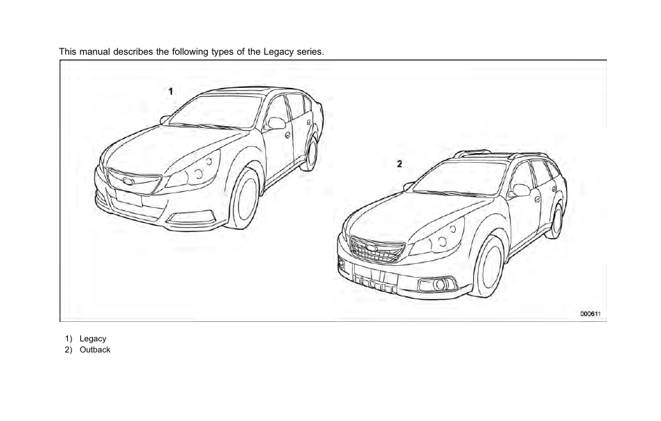 Subaru 2001 Outback User Manual | 448 pages