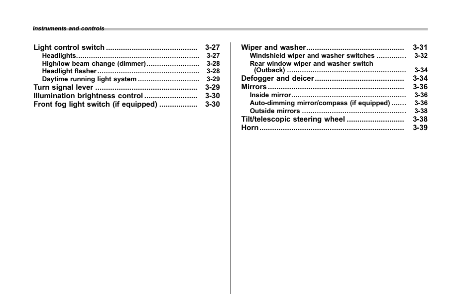 Subaru 2001 Outback User Manual | Page 120 / 448