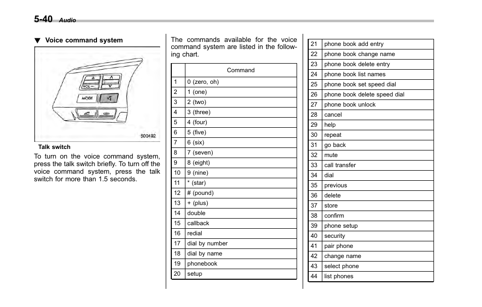 Subaru 2001 Outback User Manual | Page 216 / 448