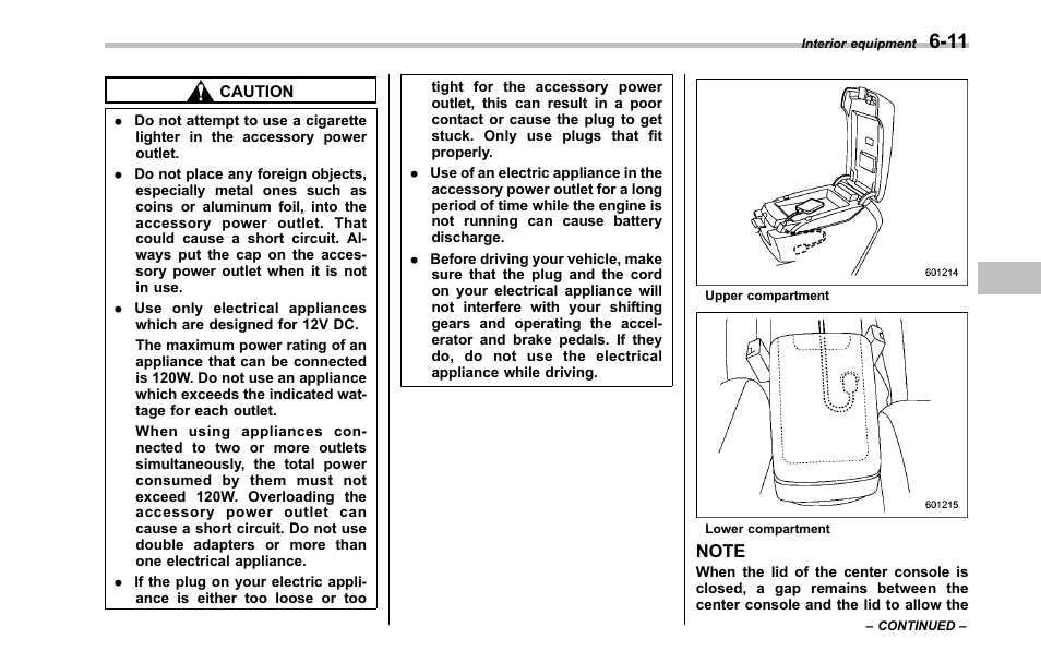 Subaru 2001 Outback User Manual | Page 229 / 448