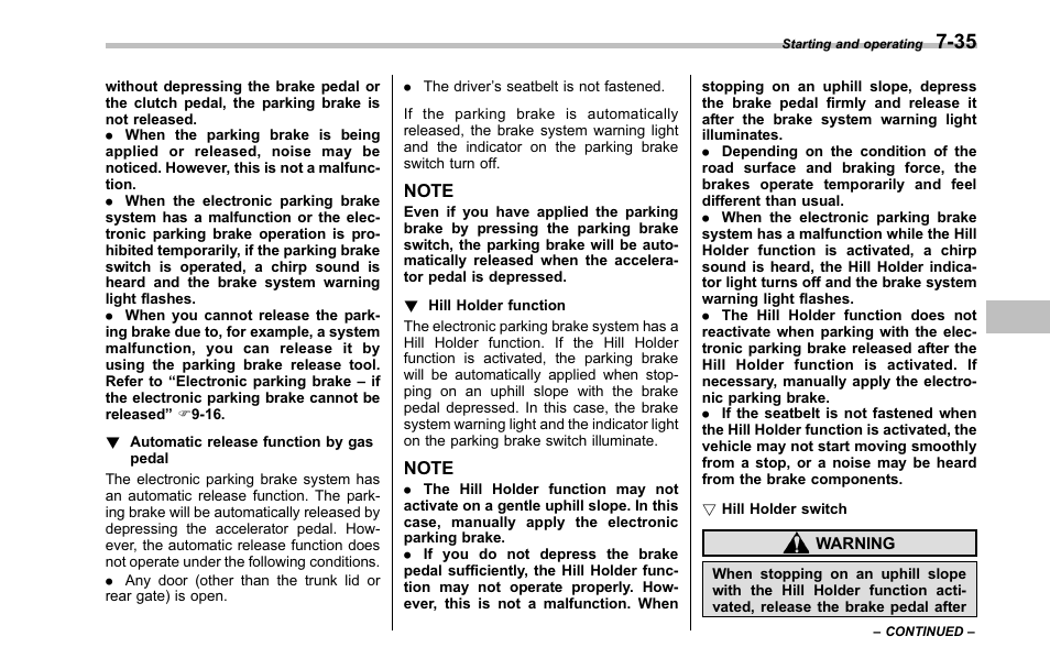 Subaru 2001 Outback User Manual | Page 277 / 448