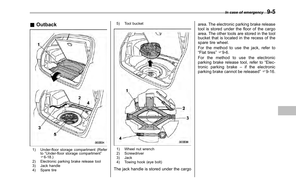 Outback | Subaru 2001 Outback User Manual | Page 315 / 448