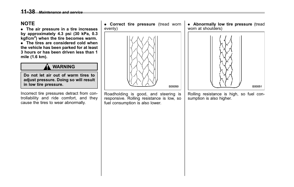 Subaru 2001 Outback User Manual | Page 374 / 448