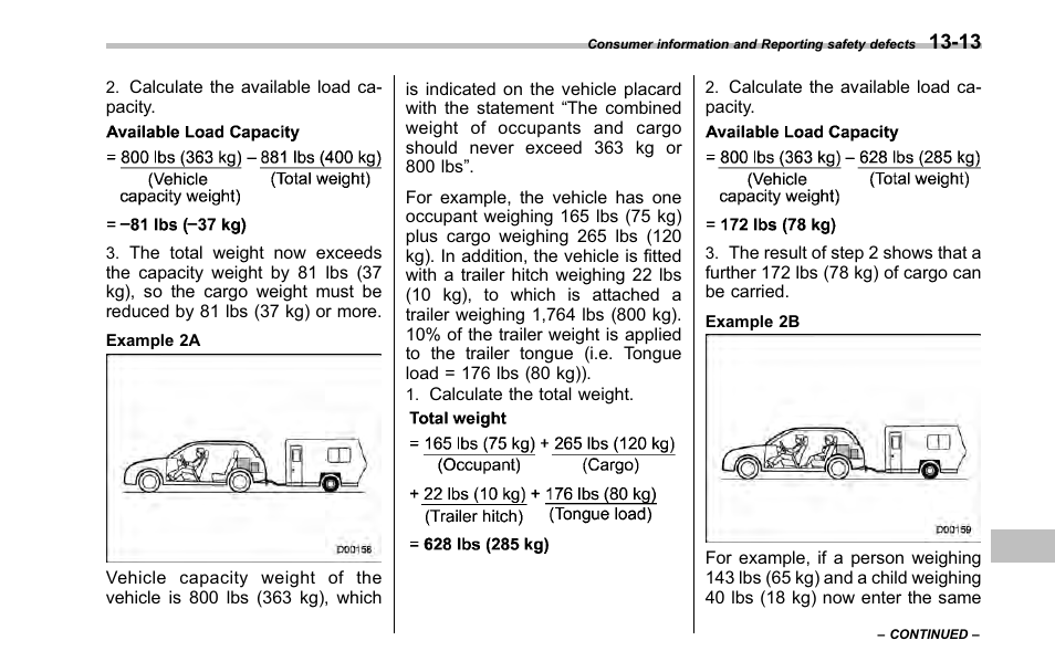 Subaru 2001 Outback User Manual | Page 423 / 448