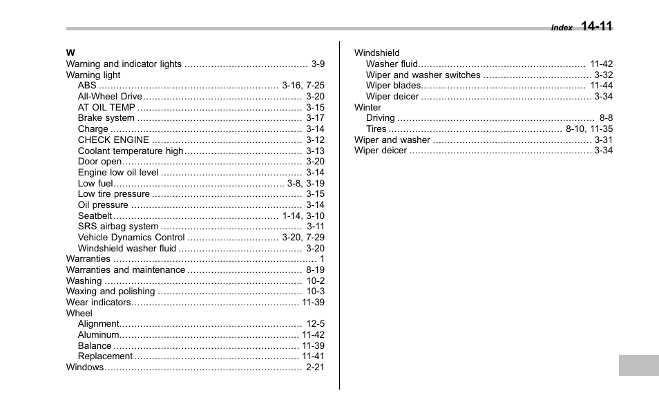 Subaru 2001 Outback User Manual | Page 439 / 448