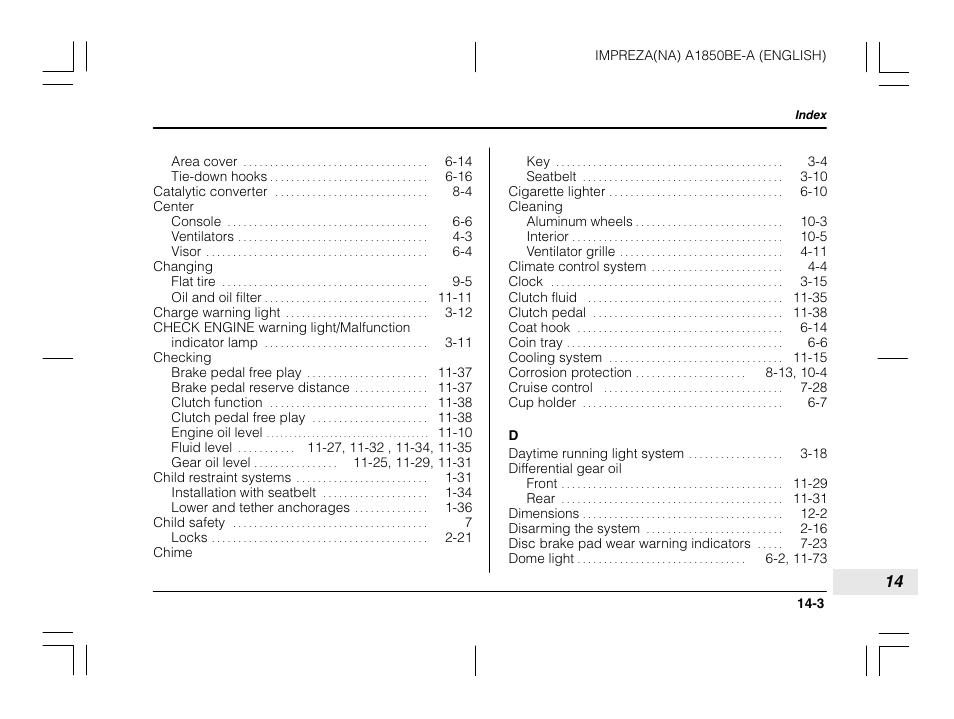 Subaru Impreza User Manual | Page 27 / 35