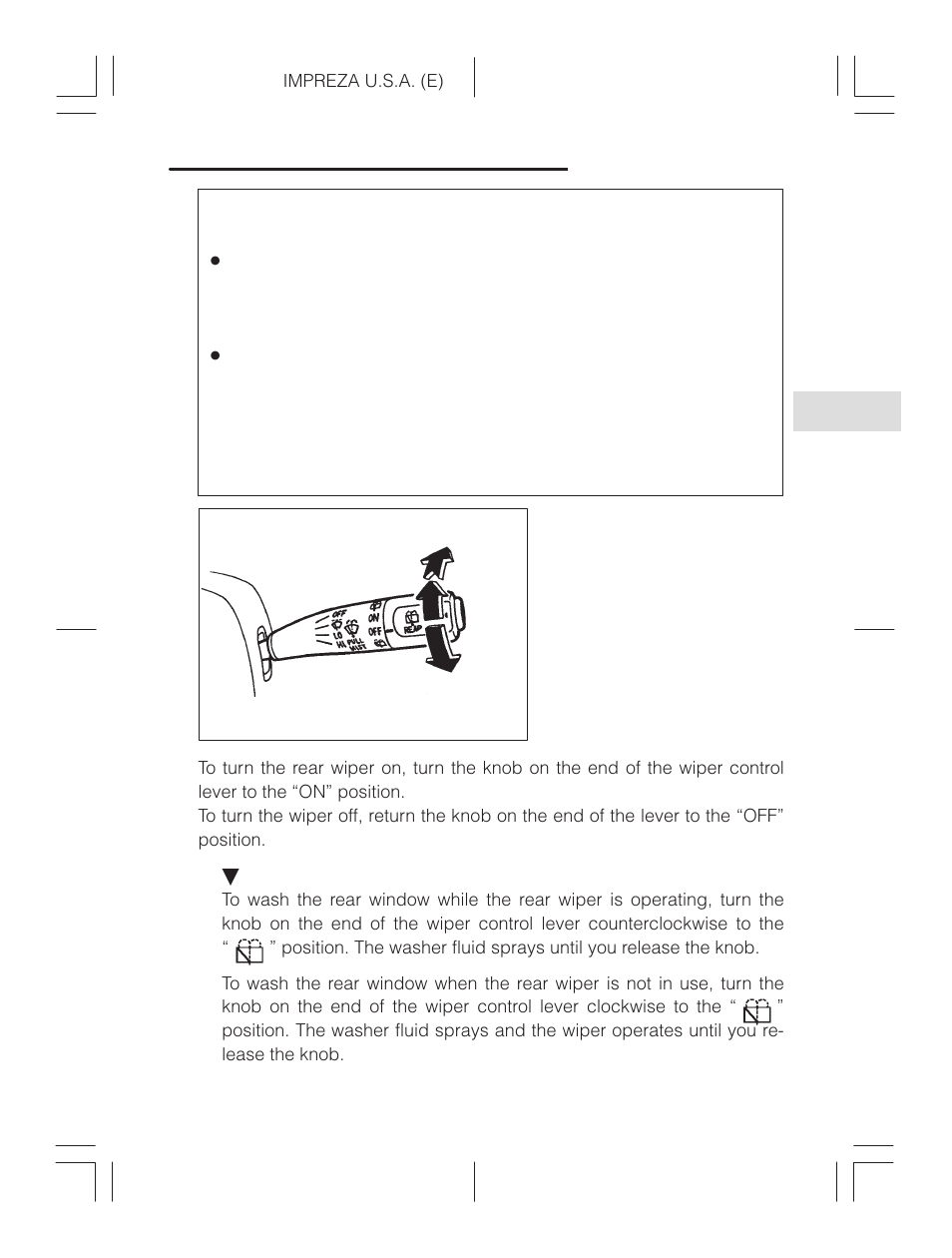 Subaru Impreza 2.2L MT User Manual | Page 128 / 328