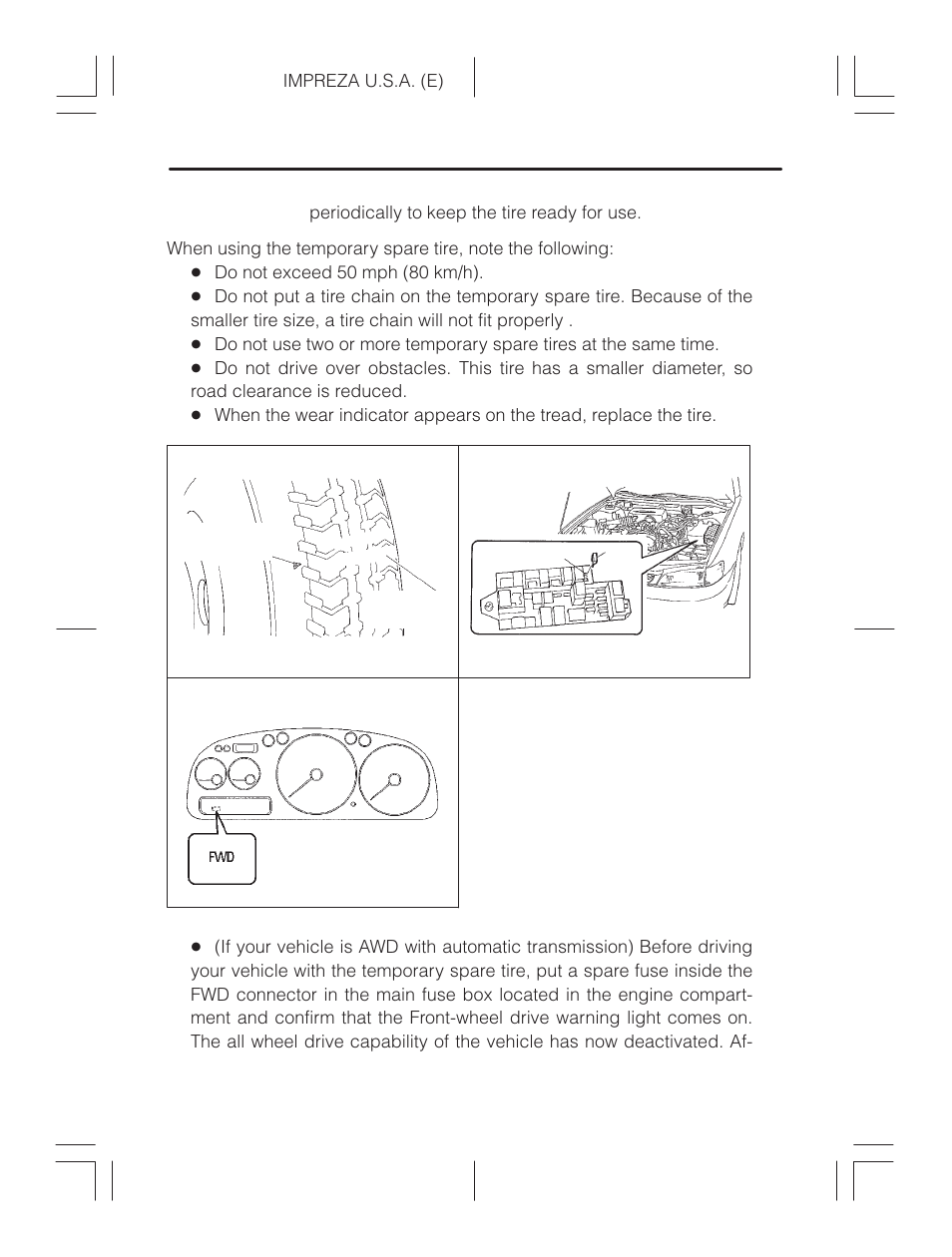 Subaru Impreza 2.2L MT User Manual | Page 244 / 328