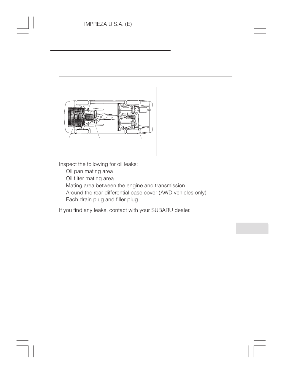 Subaru Impreza 2.2L MT User Manual | Page 263 / 328