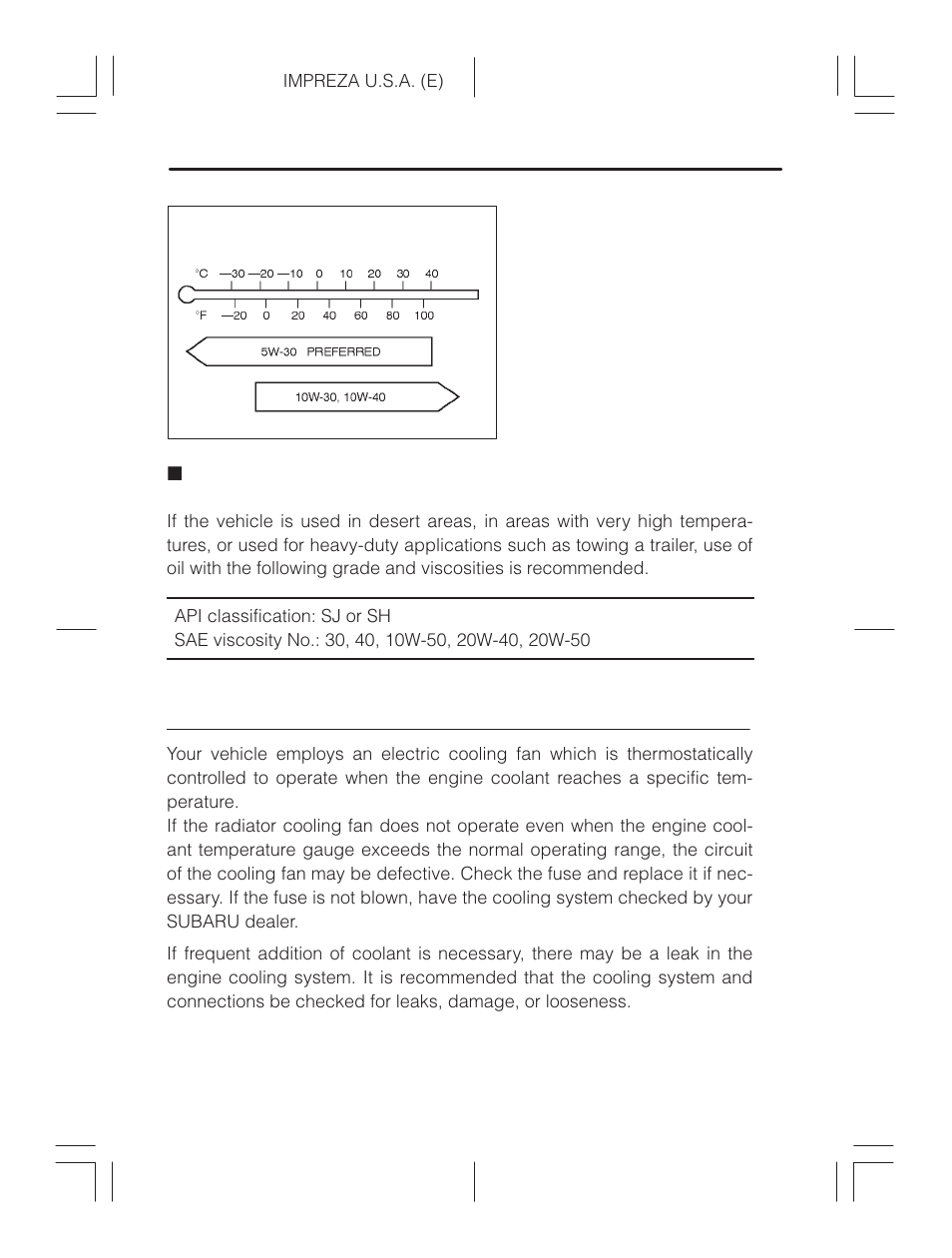 Cooling system, hoses and connections, Conditions | Subaru Impreza 2.2L MT User Manual | Page 268 / 328