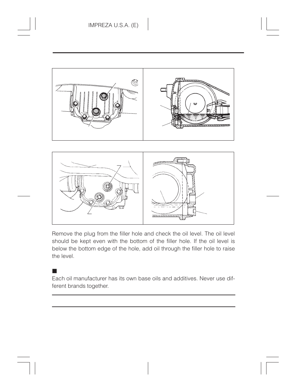 Recommended grade and viscosity | Subaru Impreza 2.2L MT User Manual | Page 282 / 328