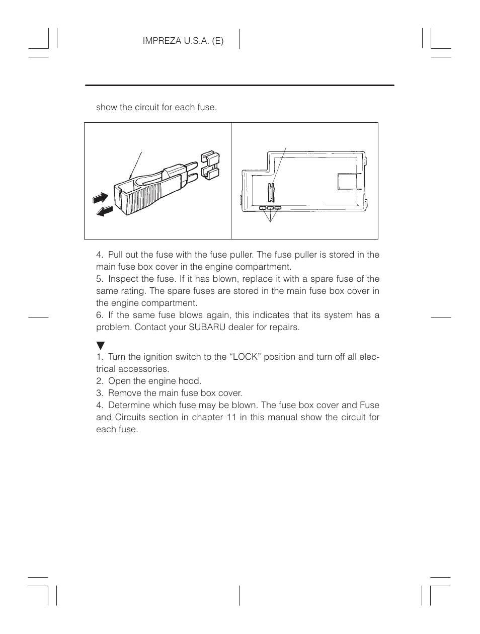 Subaru Impreza 2.2L MT User Manual | Page 304 / 328