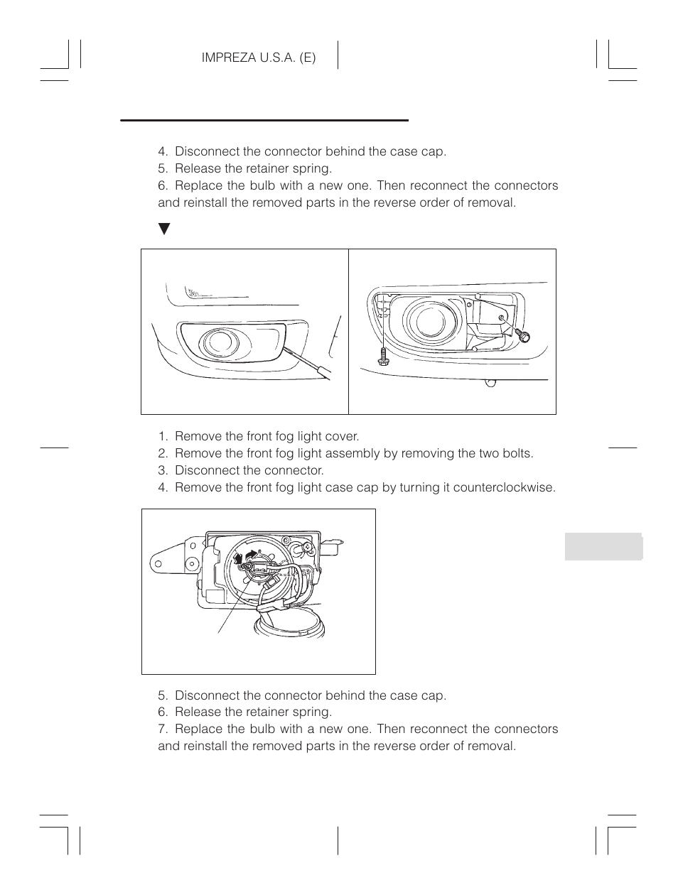 Subaru Impreza 2.2L MT User Manual | Page 309 / 328