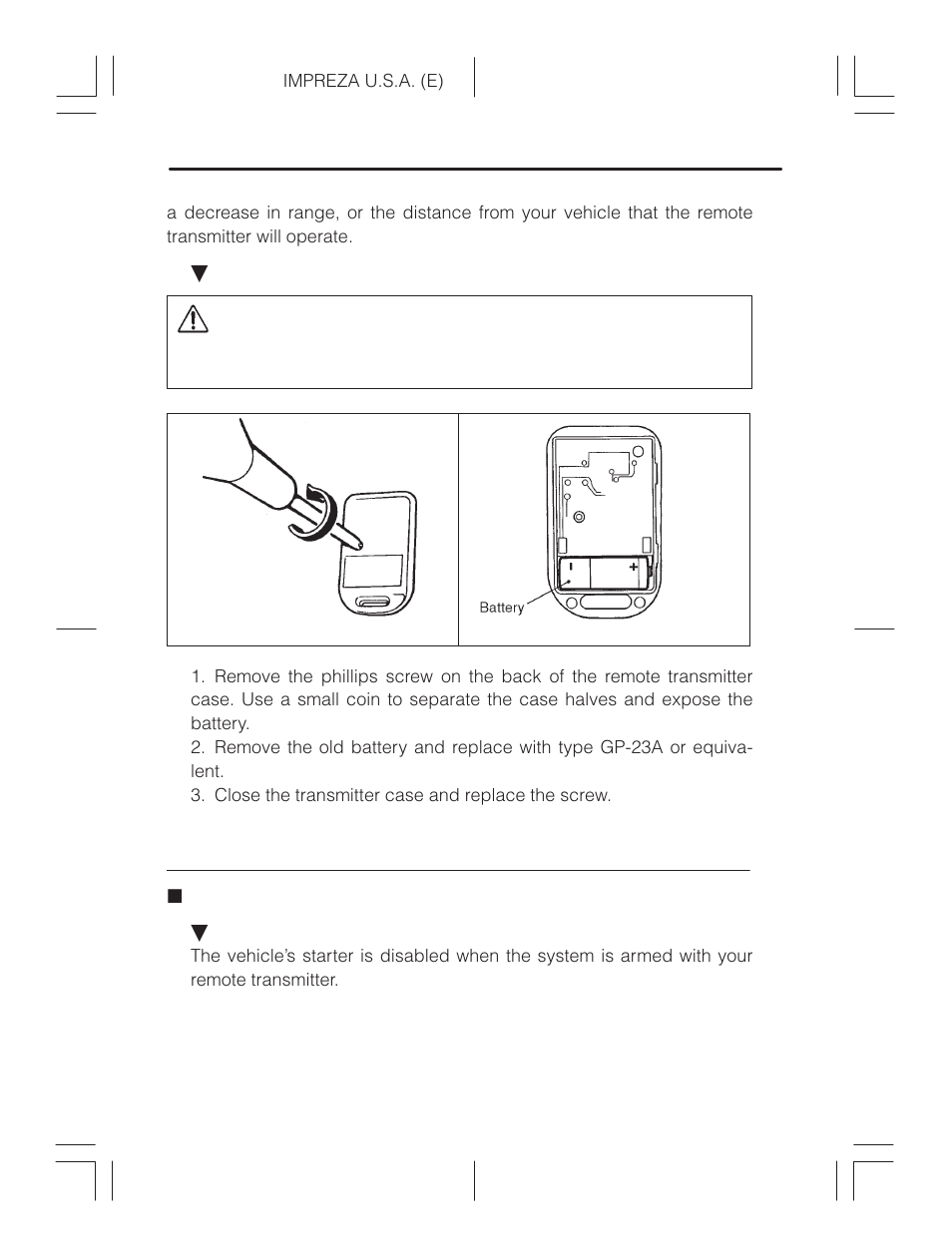 Security system (if equipped), How the security system protects your vehicle, Caution | Subaru Impreza 2.2L MT User Manual | Page 43 / 328