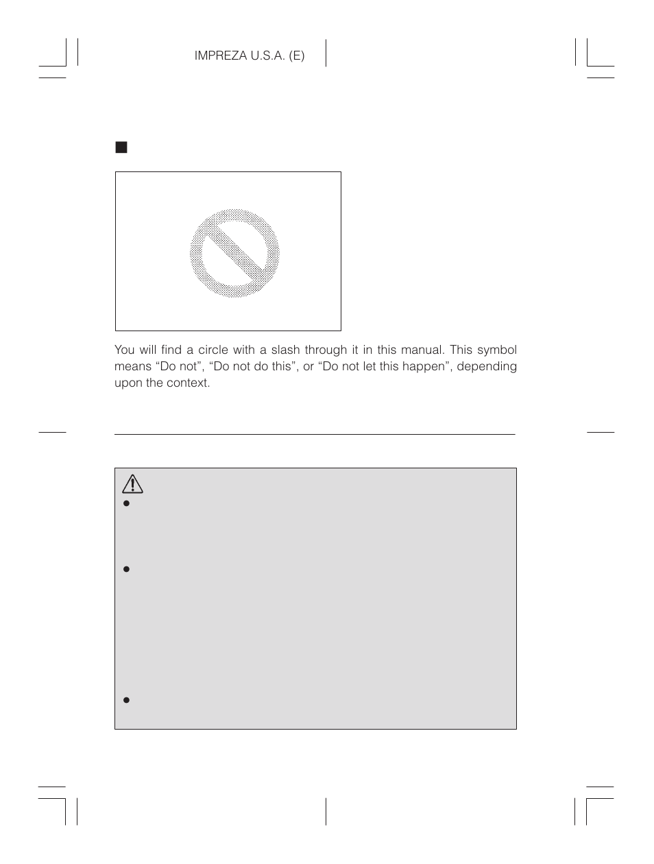 Safety precautions when driving, Seat belt and srs airbag, Warning | Subaru Impreza 2.2L MT User Manual | Page 5 / 328