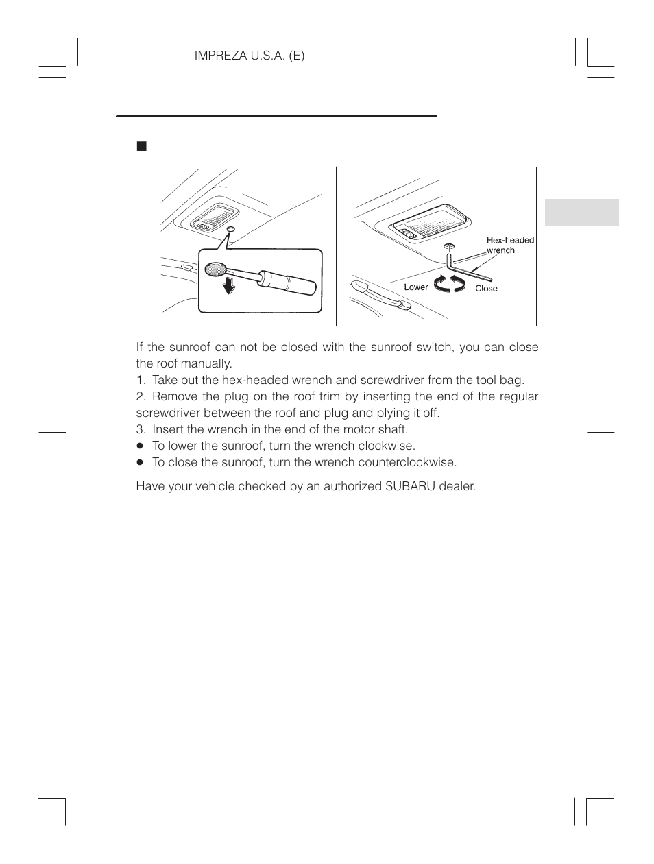 Manual operation | Subaru Impreza 2.2L MT User Manual | Page 64 / 328