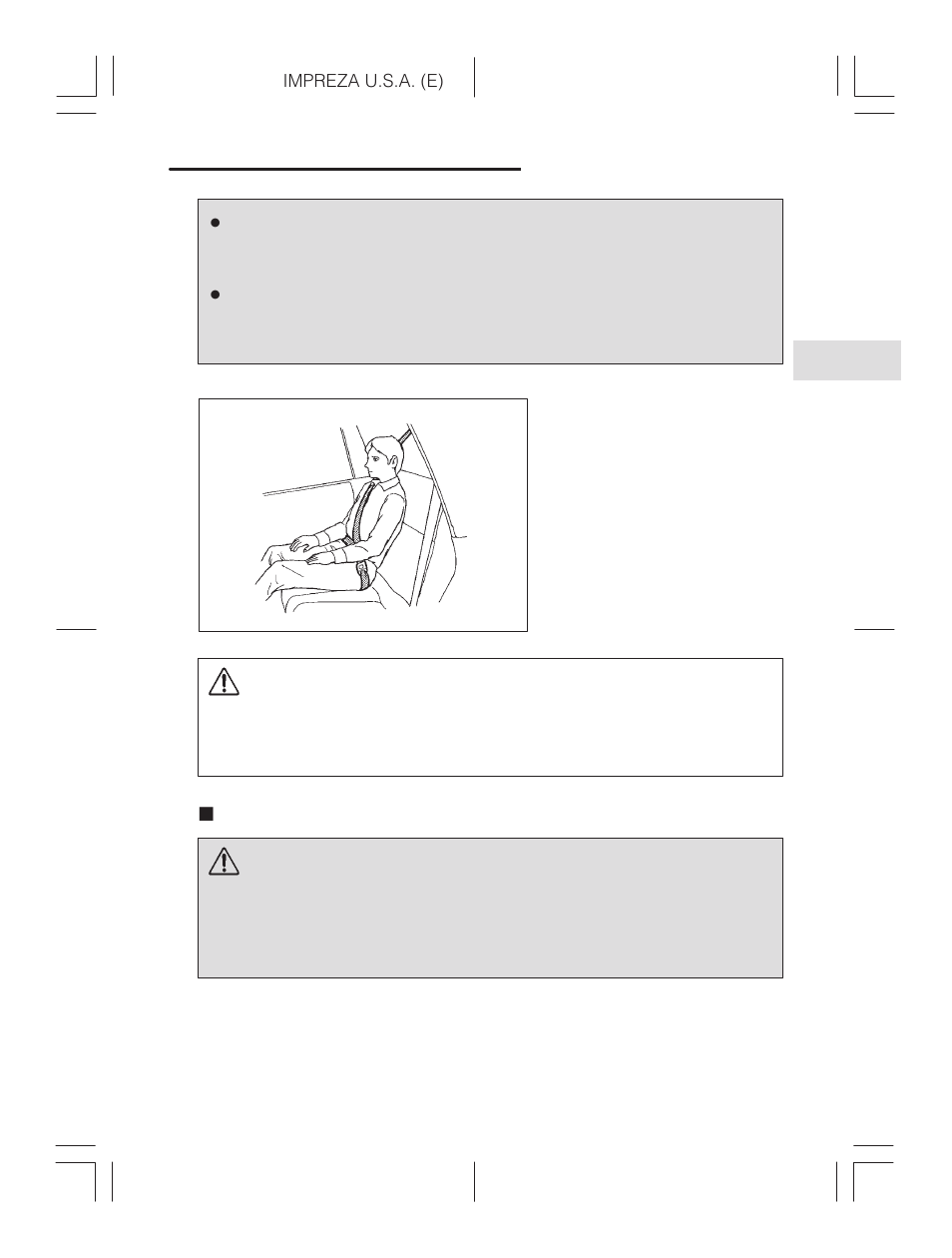 Fold down rear seat — wagon, Caution, Warning | Subaru Impreza 2.2L MT User Manual | Page 73 / 328