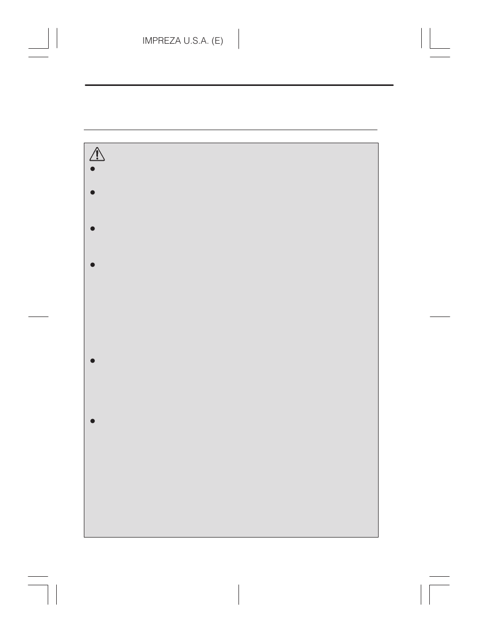 Warning | Subaru Impreza 2.2L MT User Manual | Page 76 / 328