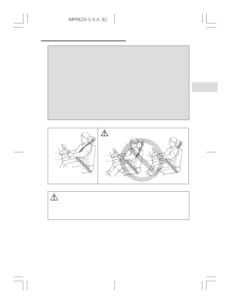 Caution | Subaru Impreza 2.2L MT User Manual | Page 77 / 328