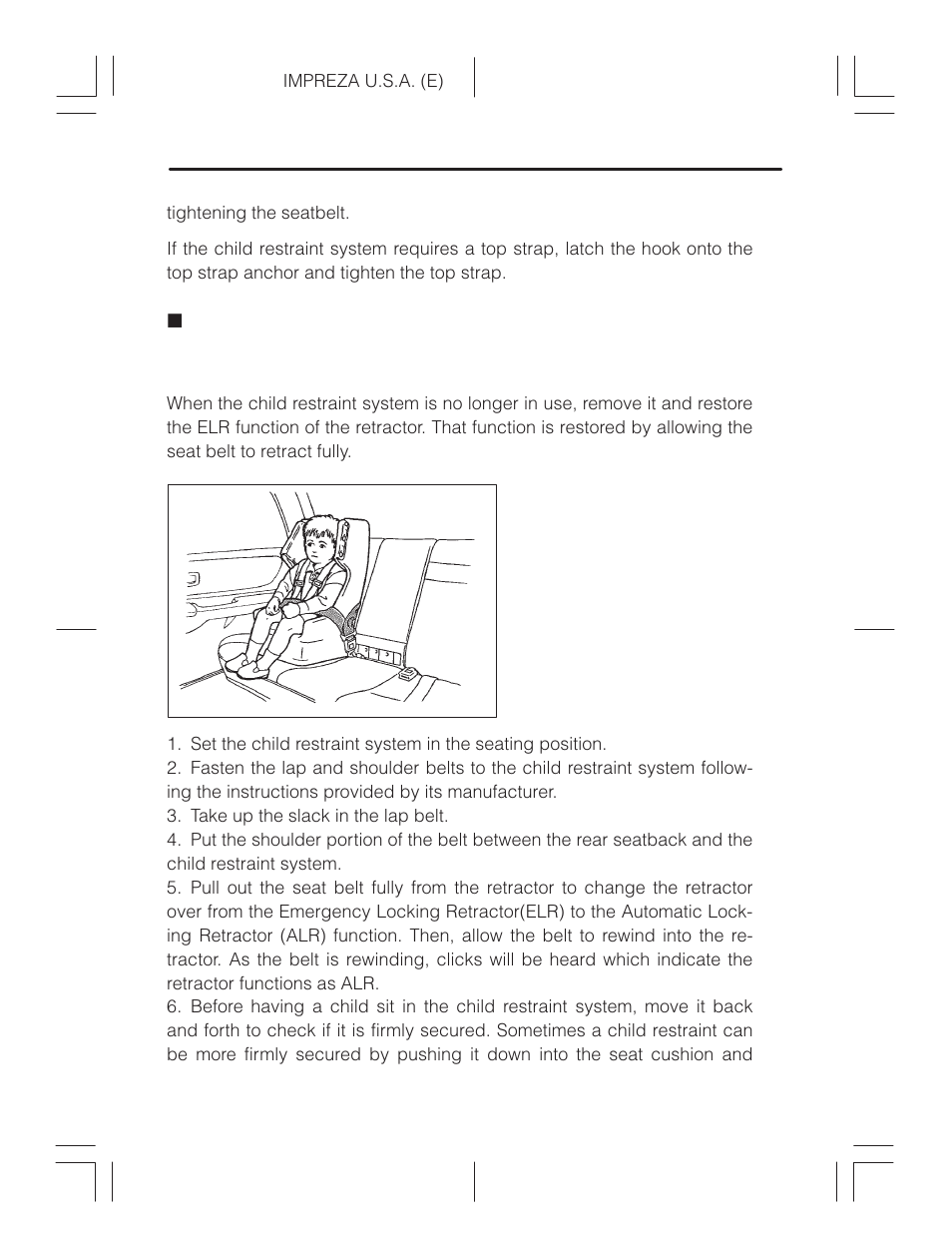 Position | Subaru Impreza 2.2L MT User Manual | Page 90 / 328