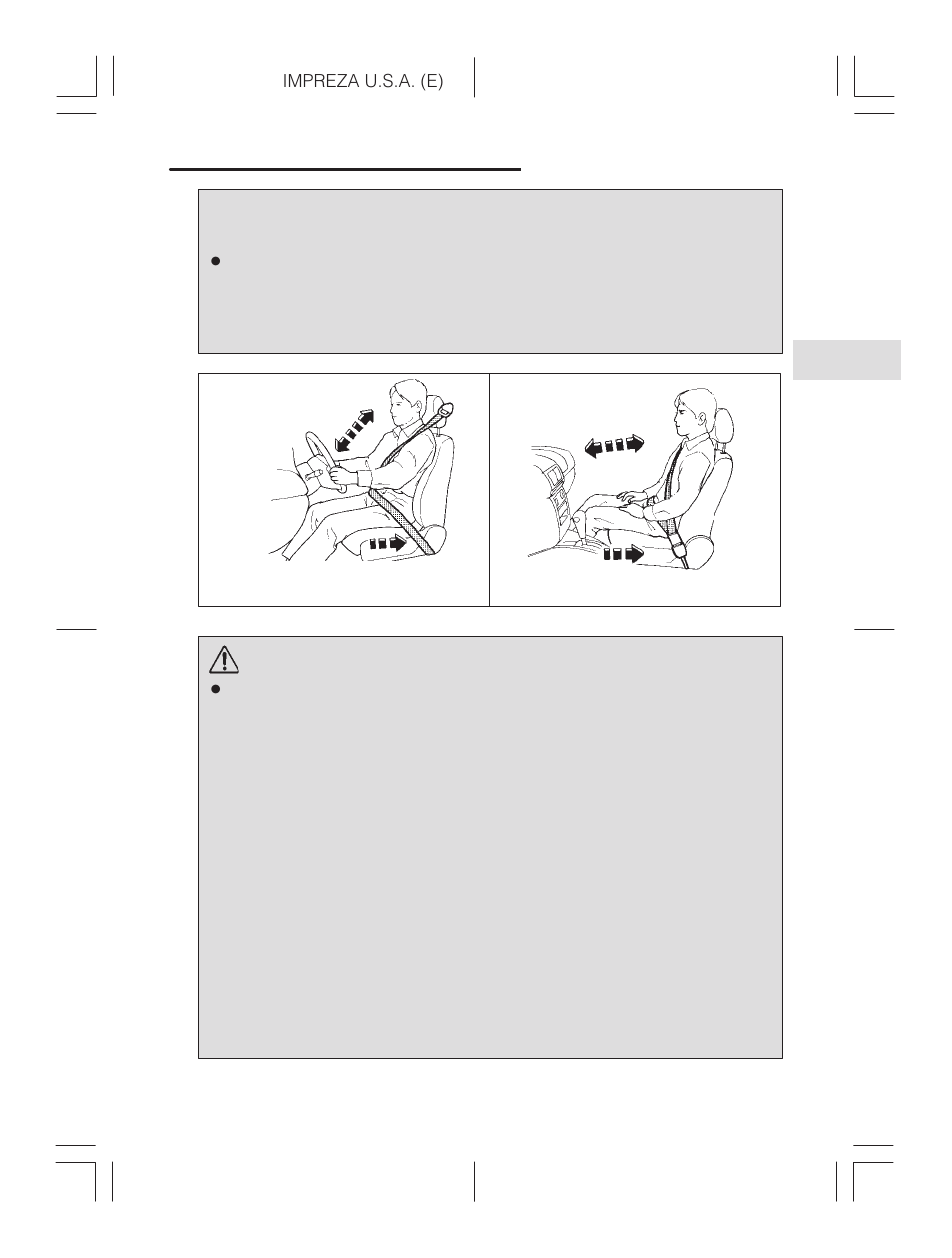 Warning | Subaru Impreza 2.2L MT User Manual | Page 95 / 328