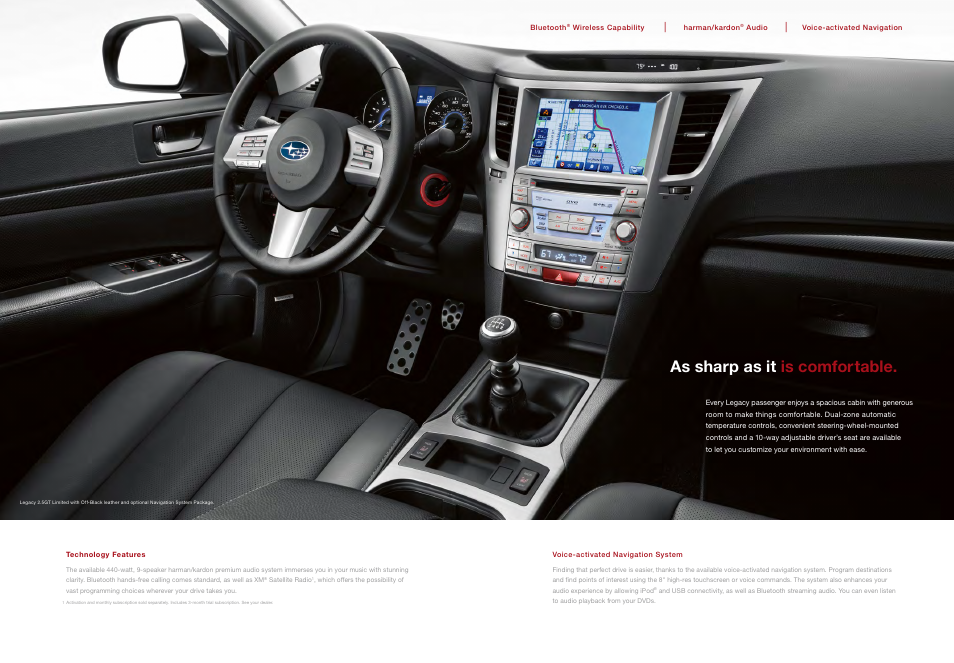 As sharp as it is comfortable | Subaru Legacy 2.5GT User Manual | Page 10 / 17