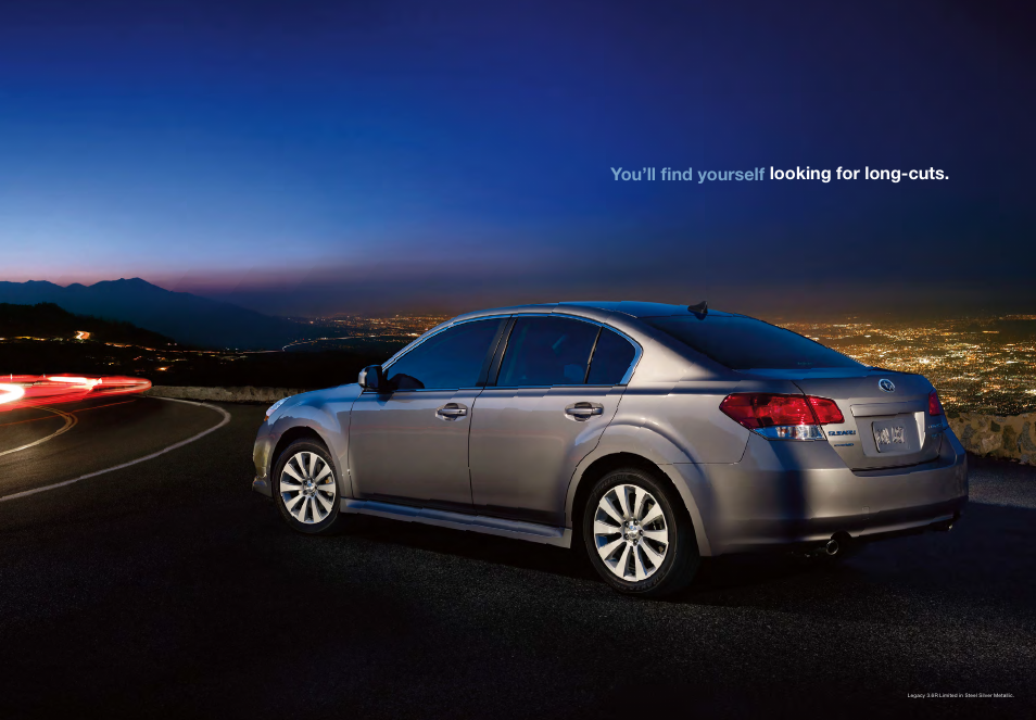 You’ll find yourself looking for long-cuts | Subaru Legacy 2.5GT User Manual | Page 13 / 17