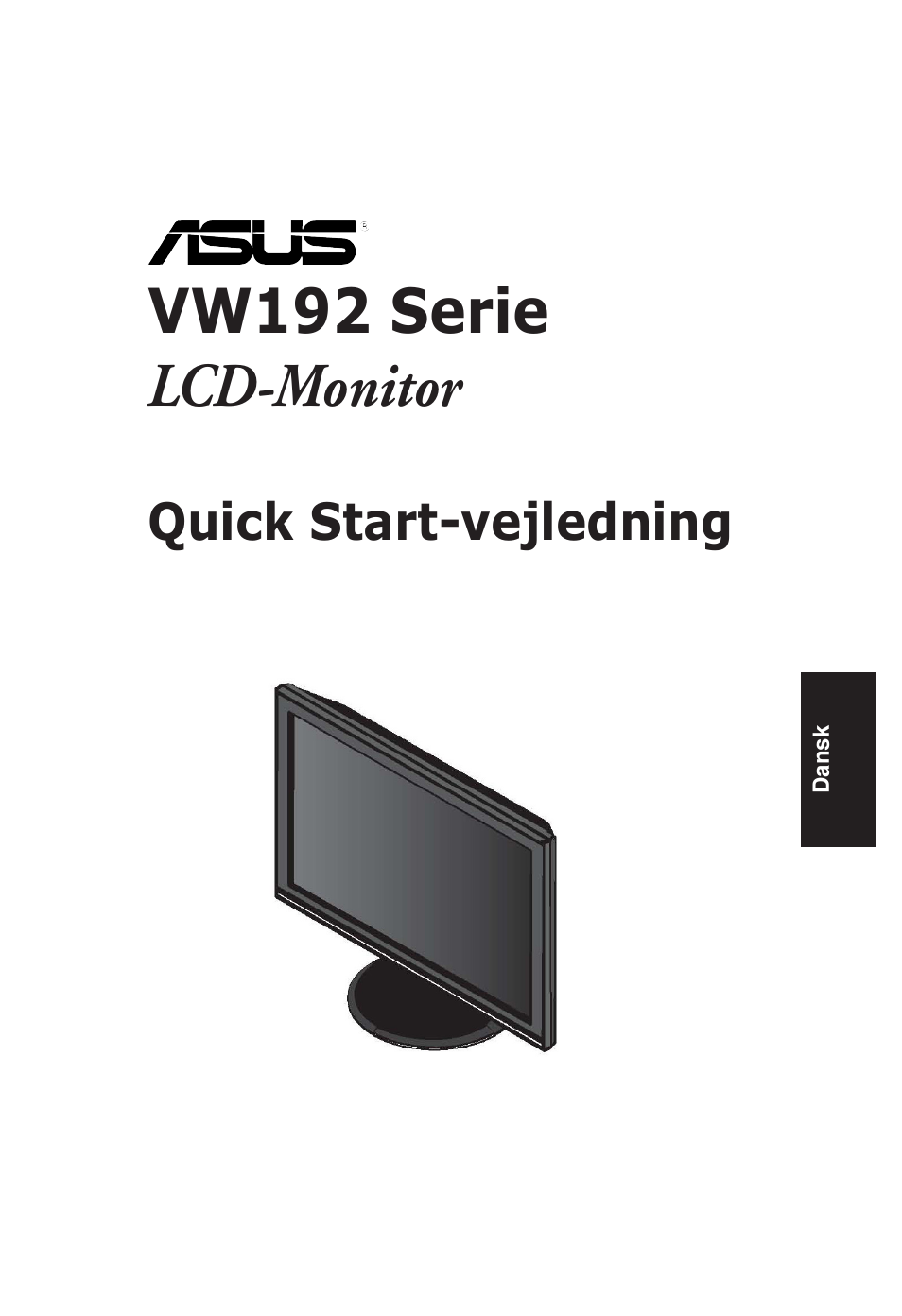 Vw192 serie lcd-monitor | Asus vw192 User Manual | Page 63 / 86