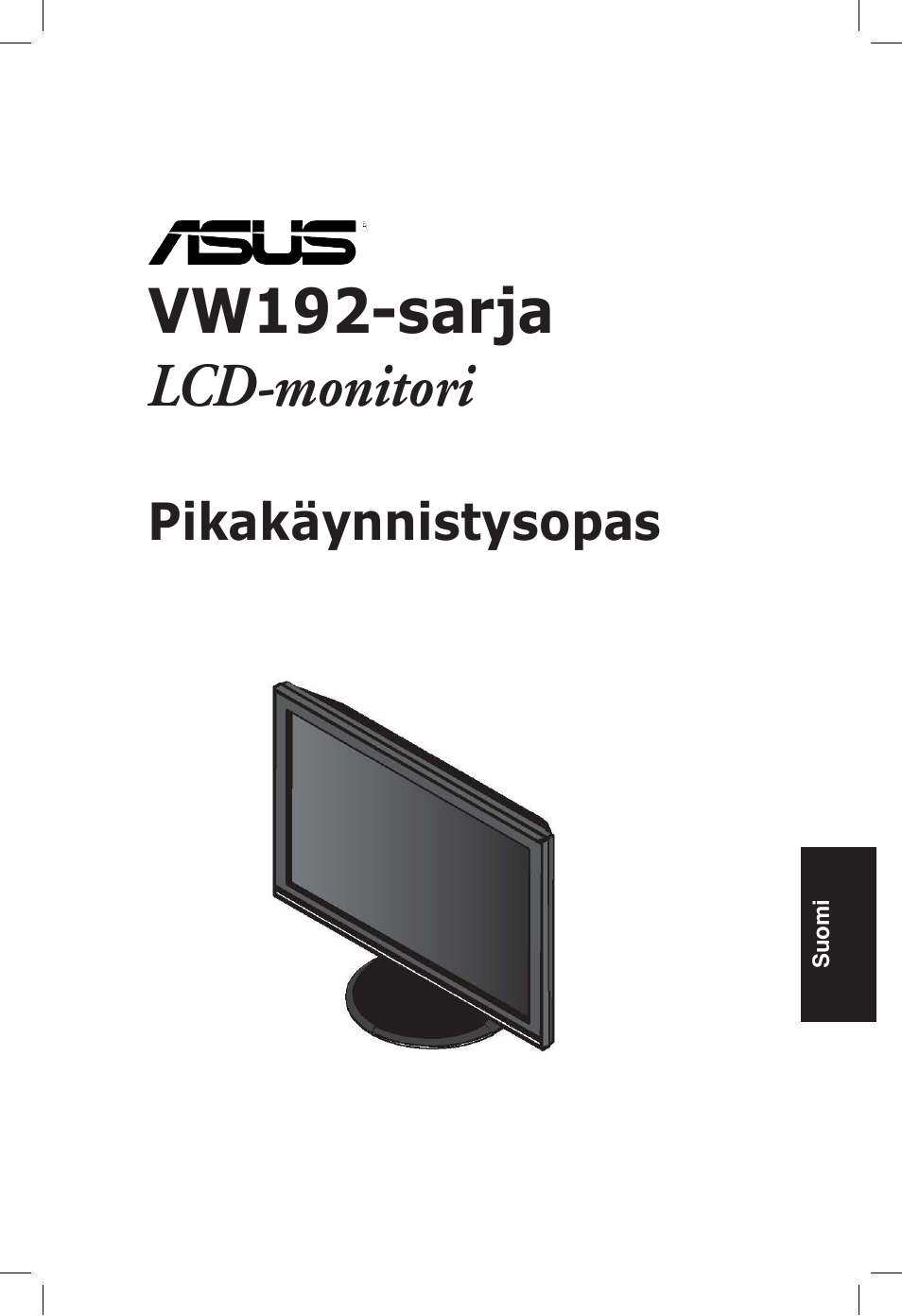 Vw192-sarja lcd-monitori | Asus vw192 User Manual | Page 67 / 86
