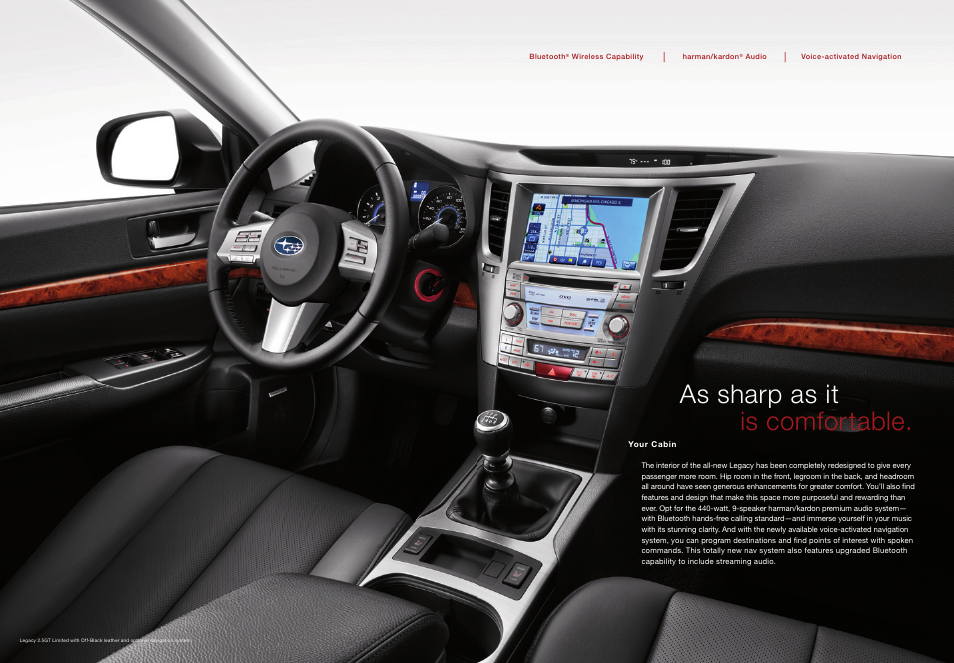 As sharp as it is comfortable | Subaru Legacy 3.6R Premium User Manual | Page 11 / 20