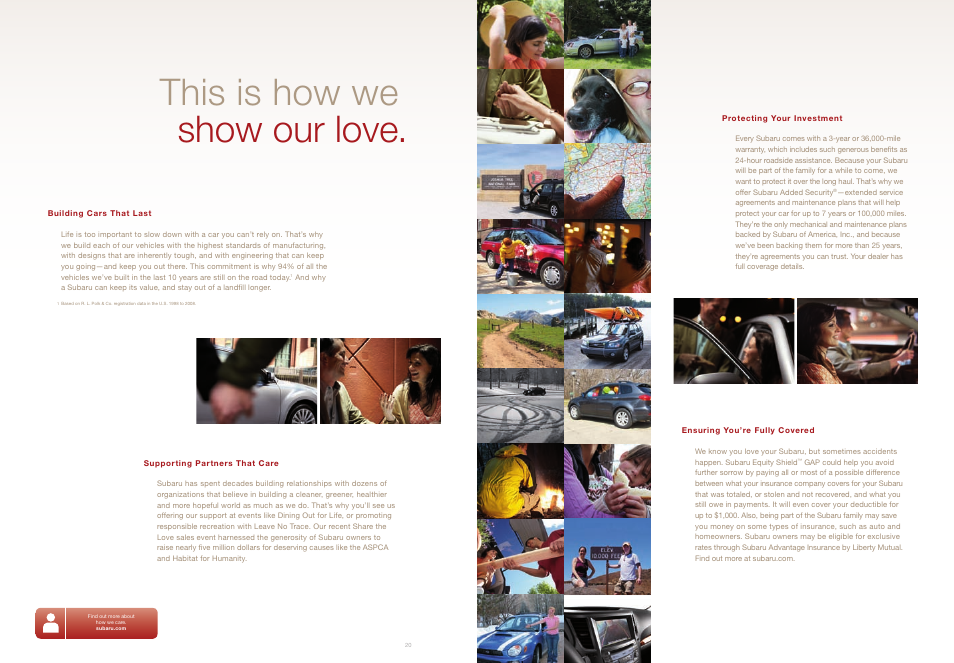 This is how we show our love | Subaru Legacy 3.6R Premium User Manual | Page 12 / 20