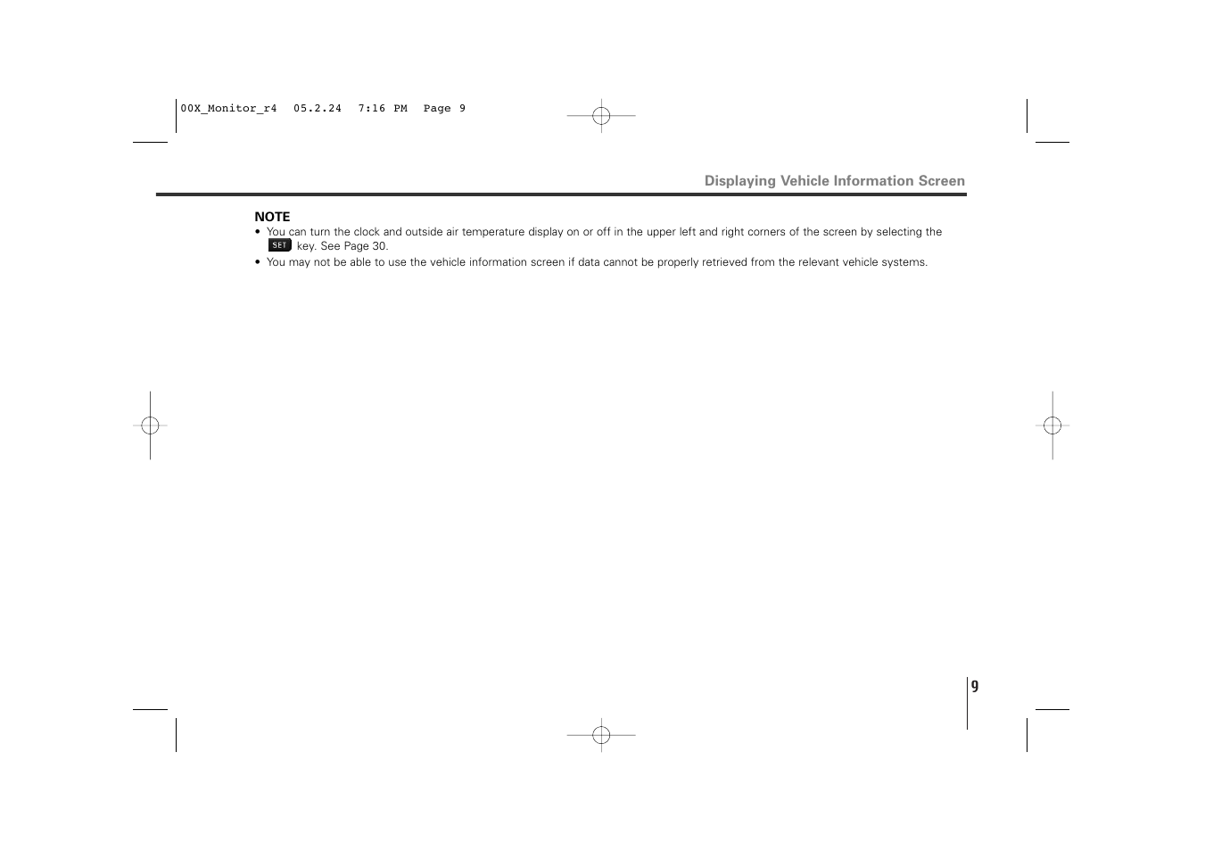 Subaru Monitor User Manual | Page 8 / 42