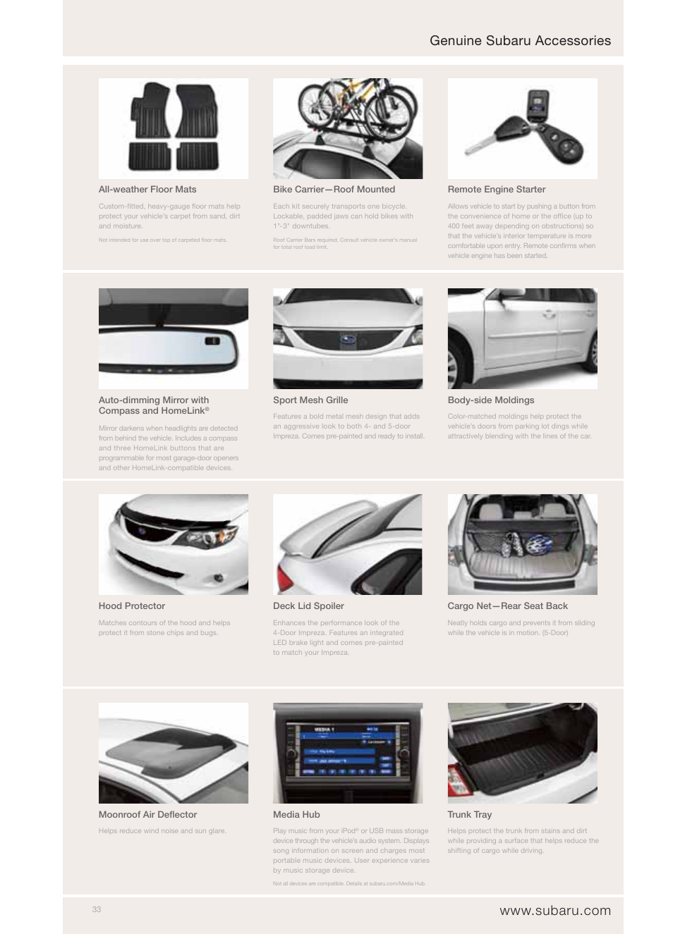 Subaru Impreza Outback Sport User Manual | Page 19 / 20