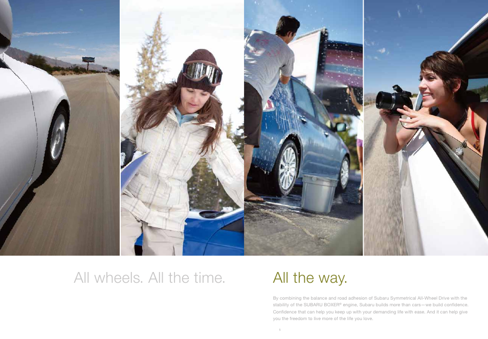 All the way. all wheels. all the time | Subaru Impreza Outback Sport User Manual | Page 4 / 20